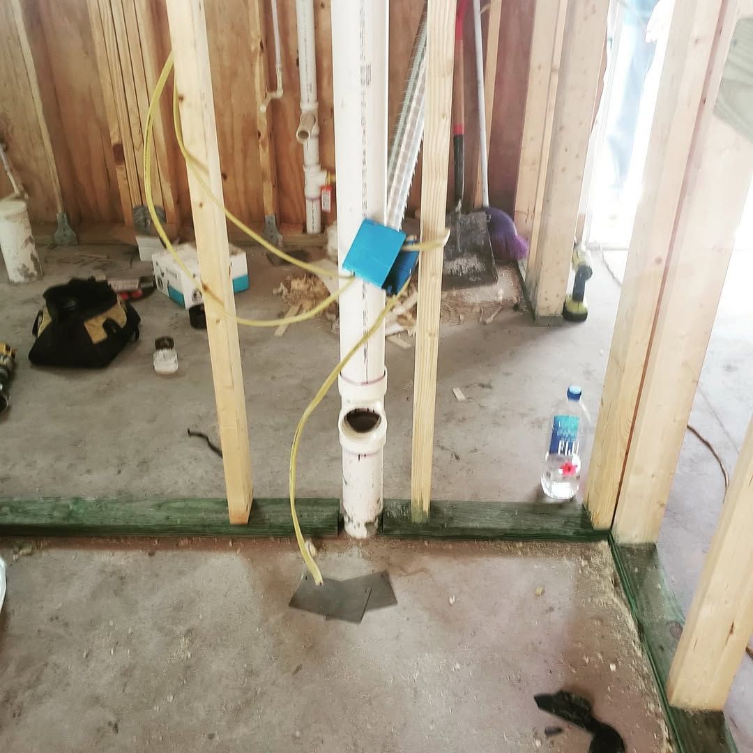 Bathroom Construction Framing Plumbing