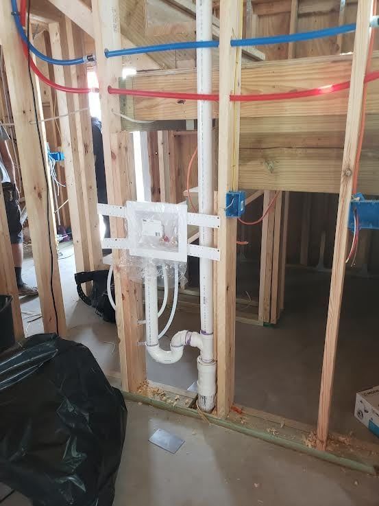 Framed Wall Plumbing Electrical