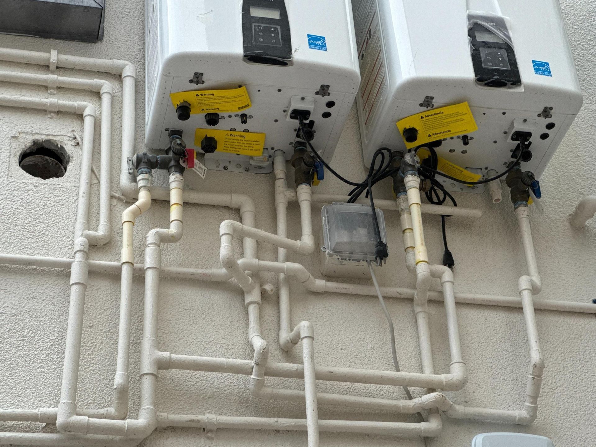 White Water Heaters Installed