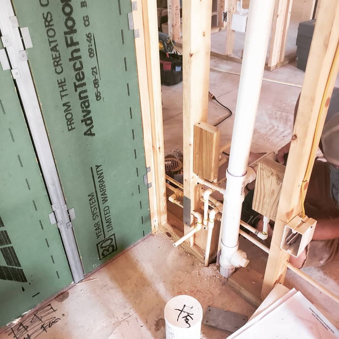 Framed Walls With Plumbing