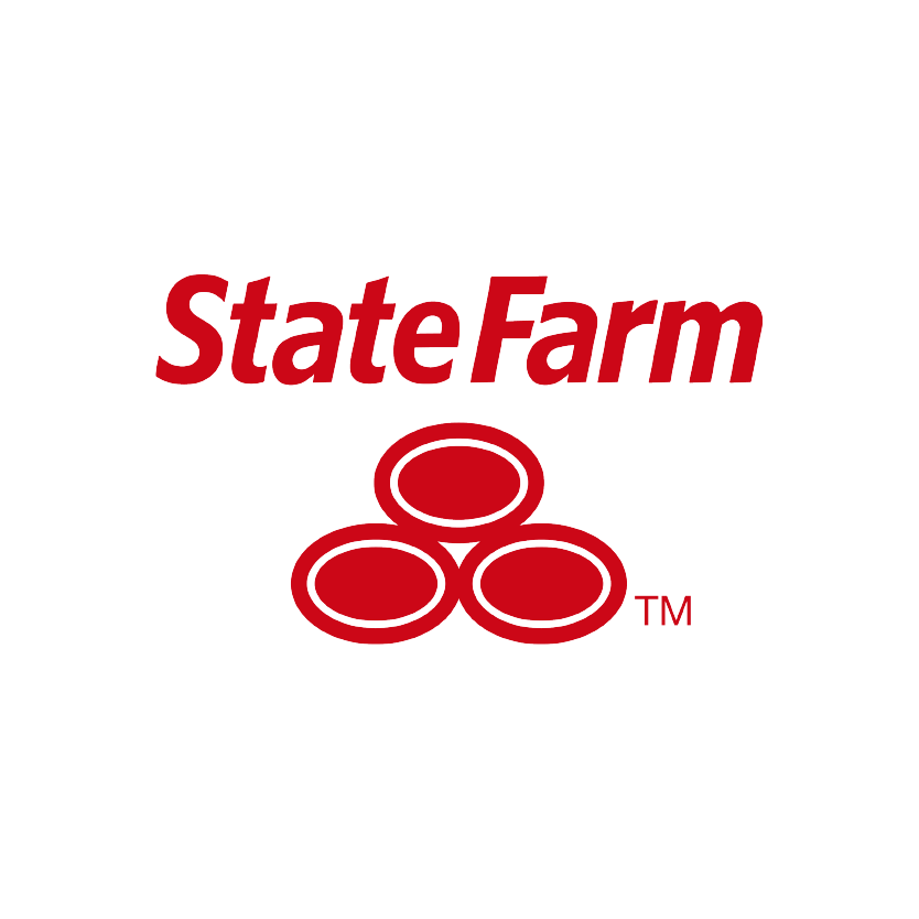 The state farm logo is red and white on a white background.