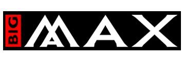 A black and white logo for big max