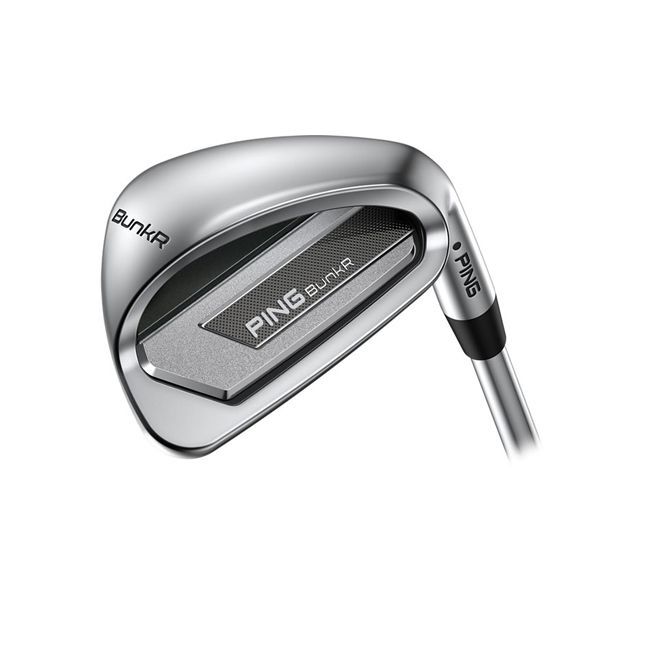 Silver Ping GLIDE BUNK R golf club on white background.