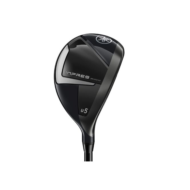 A black golf club with the number 5 on it is on a white background.