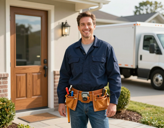 Boss Property Solutions team member greeting a customer