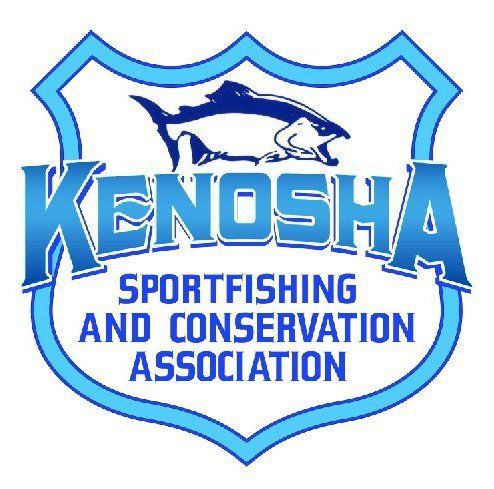The logo for the kenosha sportfishing and conservation association