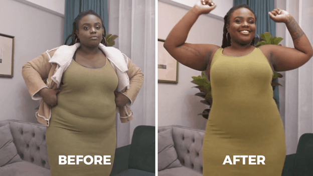 Shapewear - Before and After