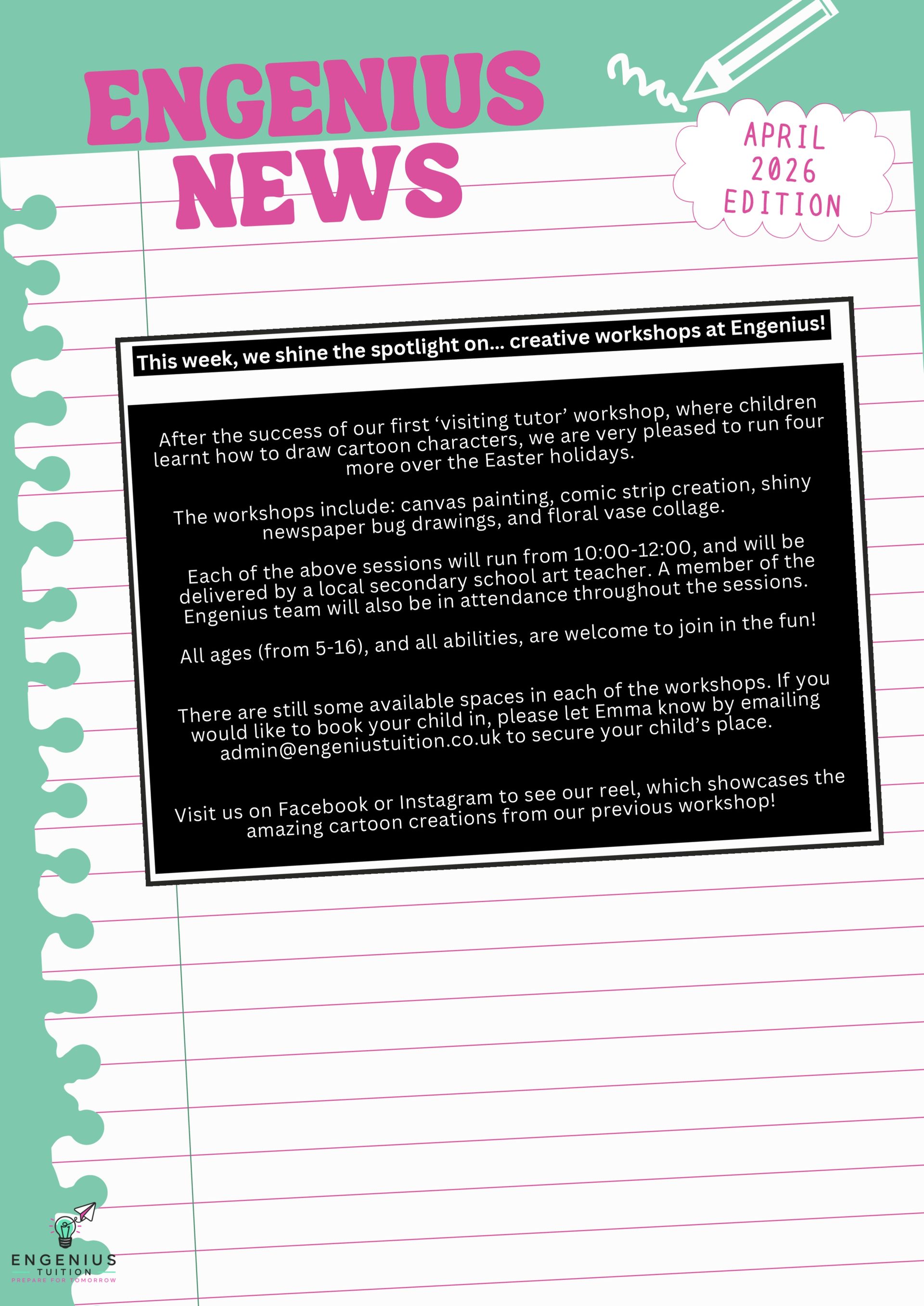 Newsletter titled 
