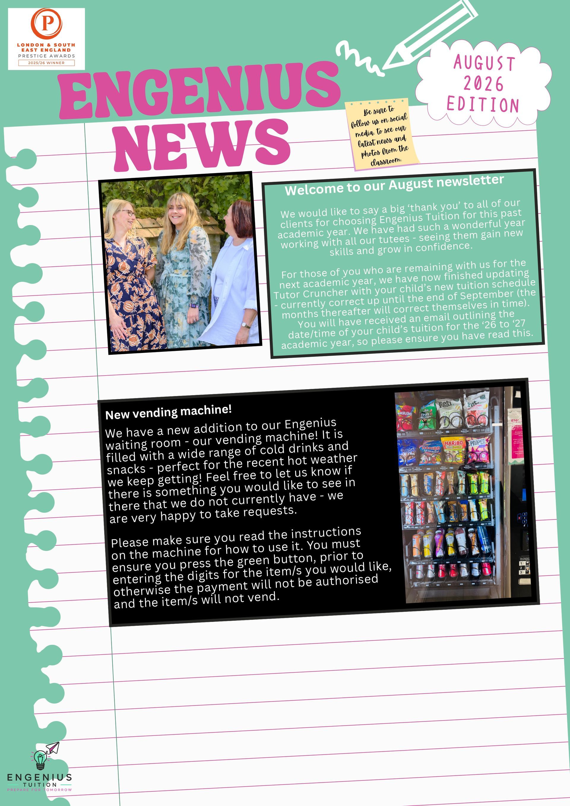 Newsletter titled 