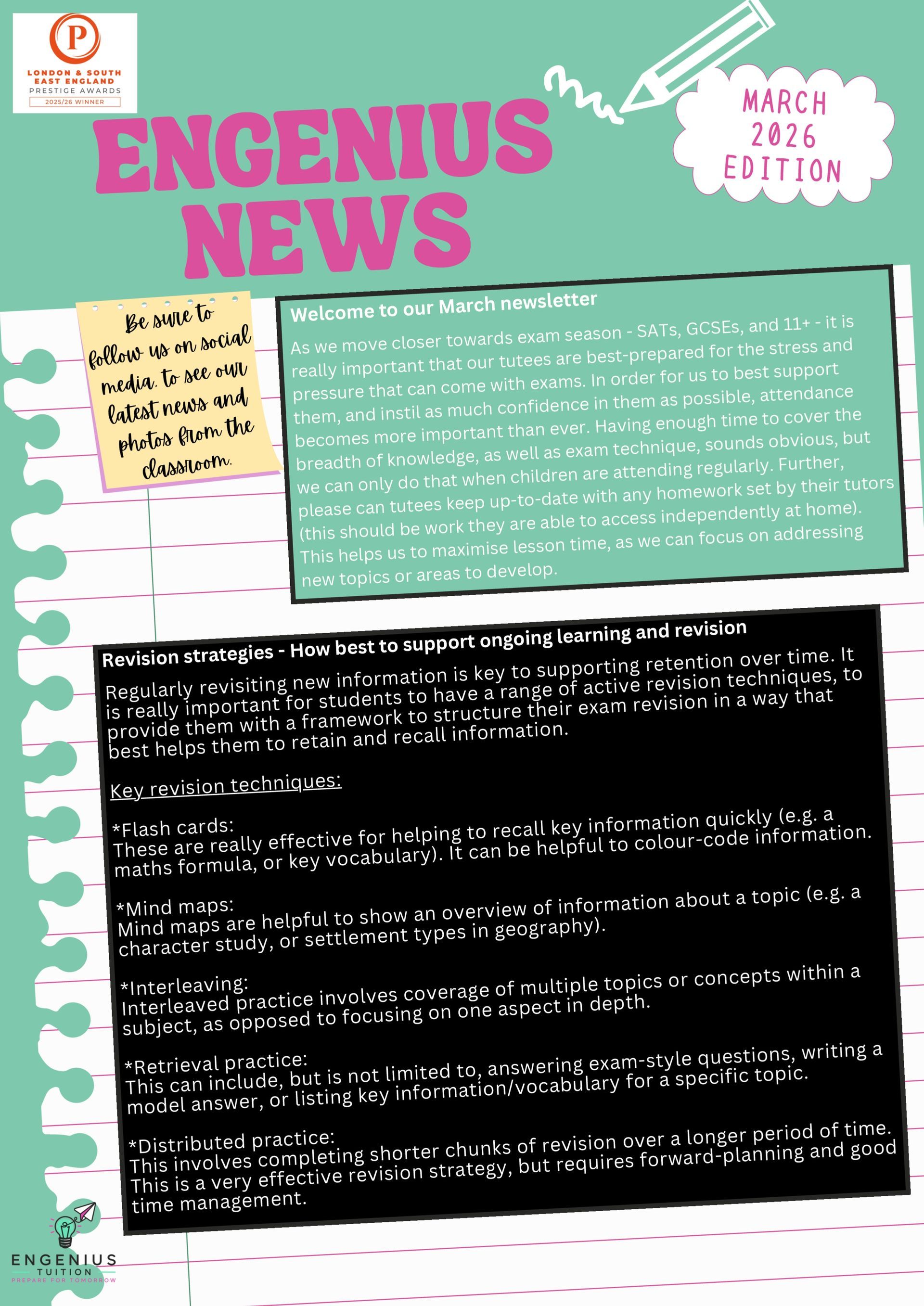Newsletter titled 