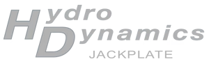 Hydro Dynamics Jackplate logo in gray text on a light background