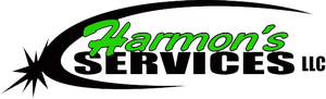 A logo for Harmon’s Services LLC with the word
