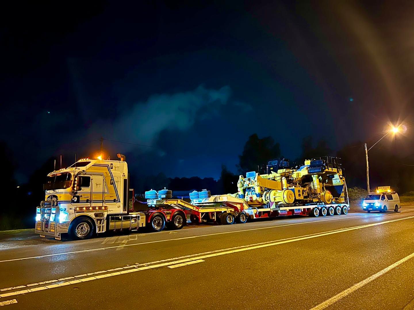 Oversize heavy machinery.
