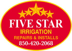 Five Star Irrigation LLC The logo for five star irrigation repairs and installs