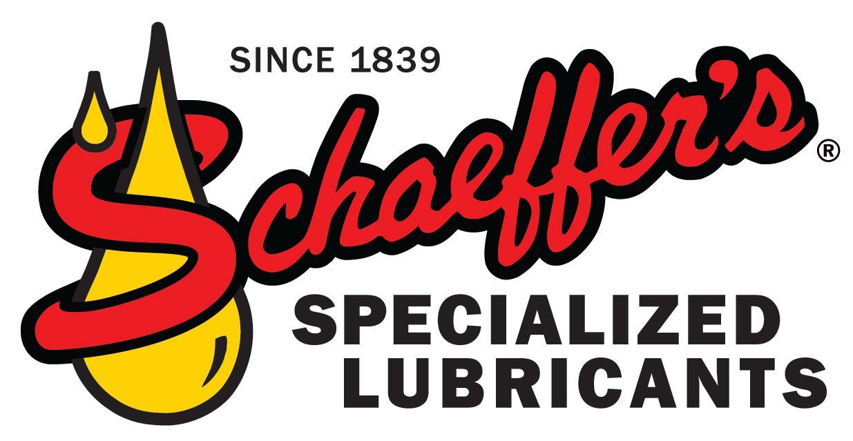 Logo for Schaeffer's Specialized Lubricants since 1839, with a red 