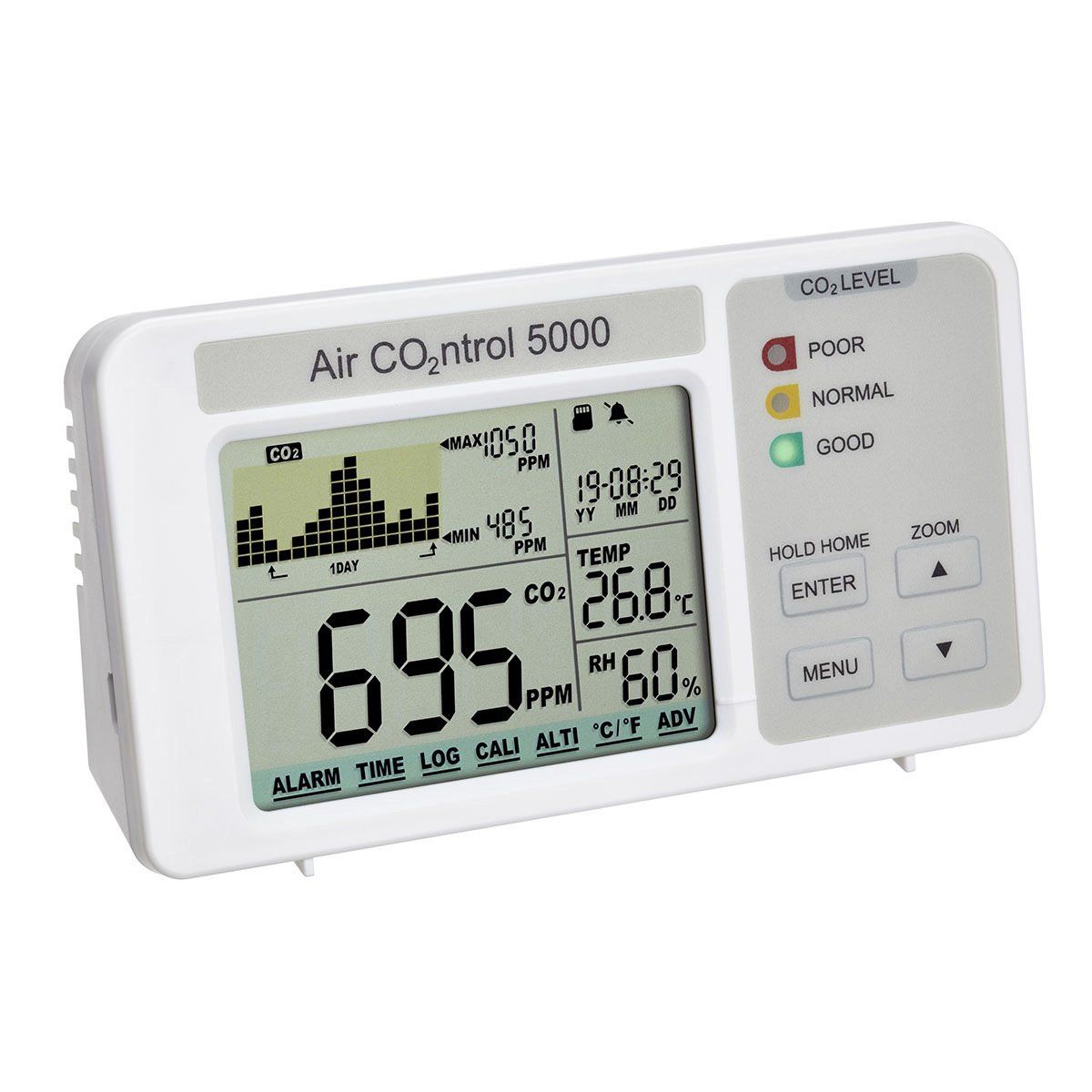 Aircontrol 5000 CO2 monitor with data logger CO2 monitor with data logger for monitoring co2 levels in buidlings and rooms