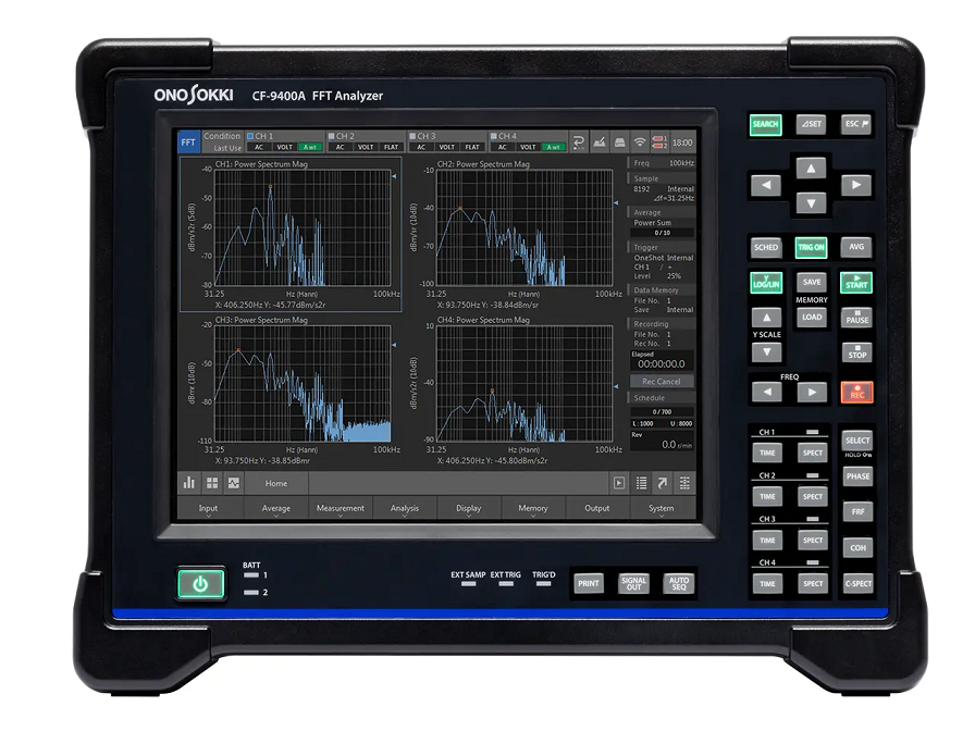 Ono Sokki FFT Analyser portable cordless Ono Sokki portable FFT Analyser