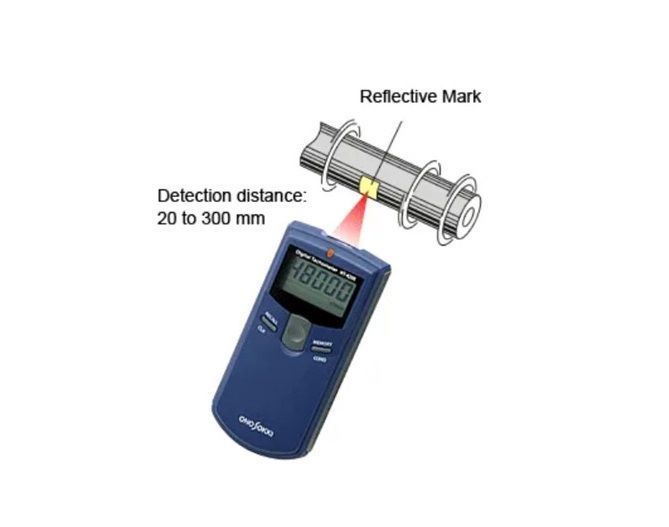 Reflective markers for hand held Reflective markers for non contact tachometer to measure rotational speed rpm