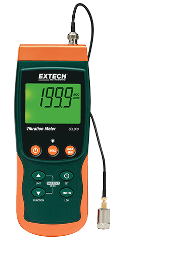 vibration meters feature a built-in data logger for collecting and recording vibration measurement data