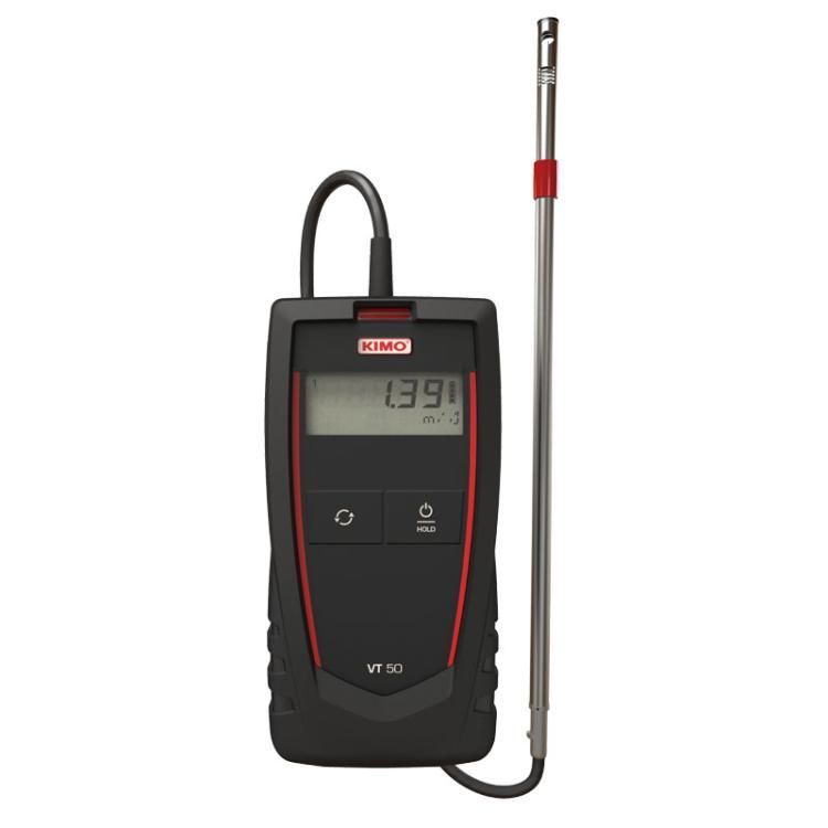 measure air velocity with the VT50 thermo-anemometer VT50 thermo anemometer for measuring air velocity