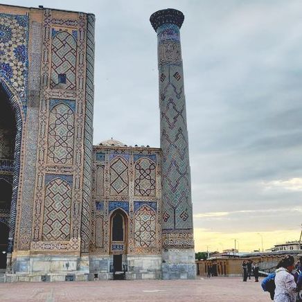 That is our slightly wonky minaret.