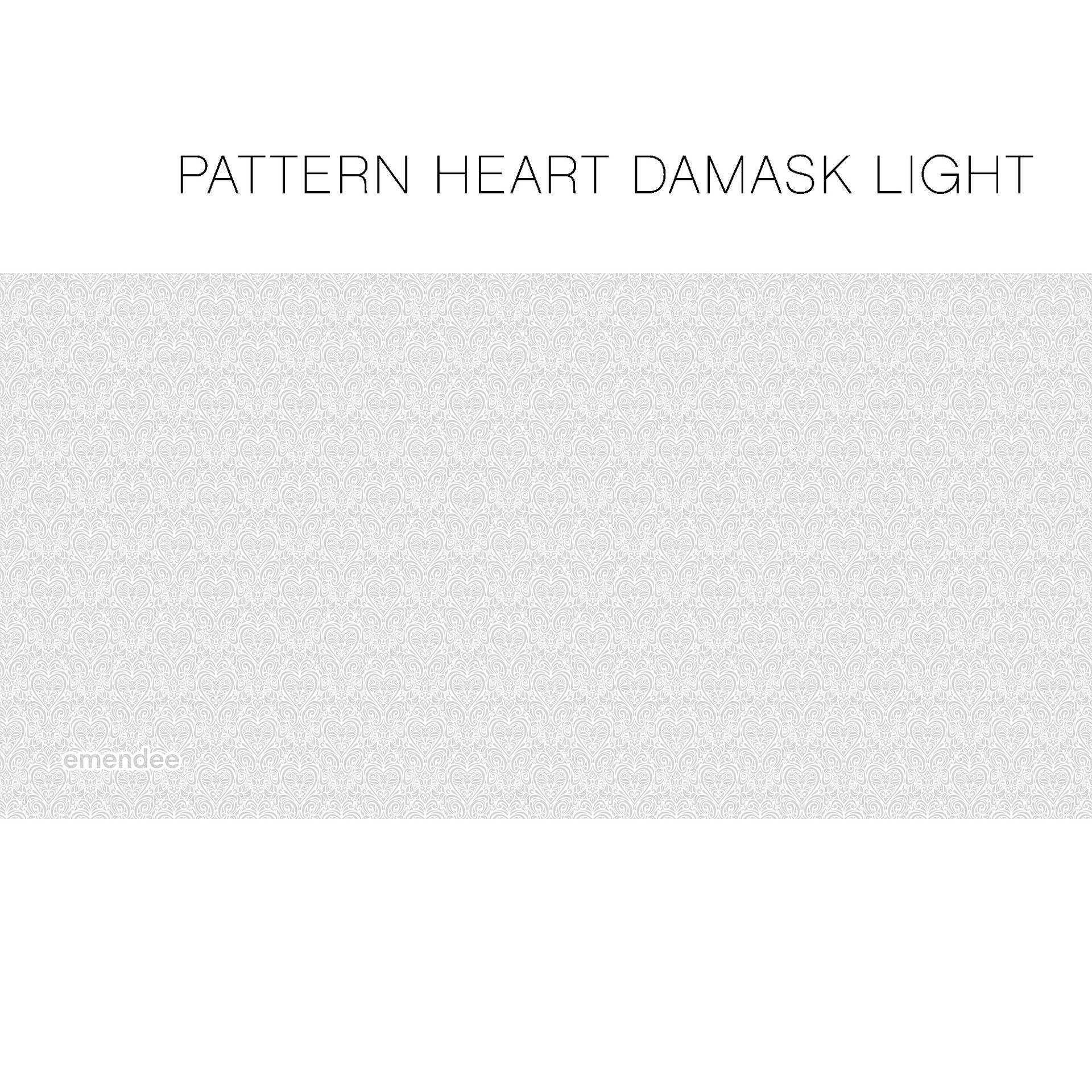 Pattern Heart Damask Light — Queensland, AUS — Emendee