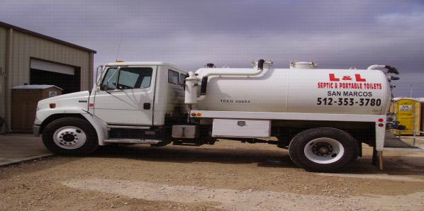 Workers Truck — San Marcos, TX — L & L Septic & Grease Trap