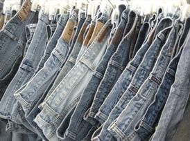 A Bunch Of Jeans Are Hanging On A Rack — Ballistic Chix In Forster, NSW