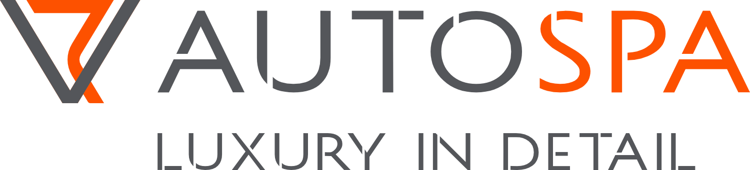 Logo for AutoSpa, text 