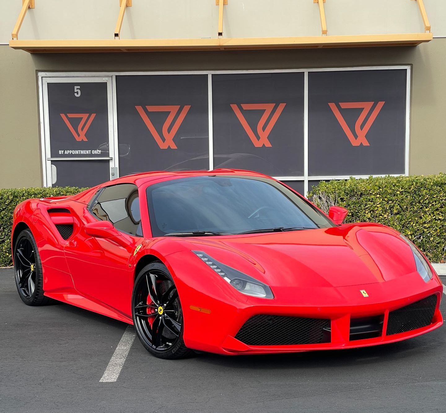 Front End Clear Bra Installed on this Ferrari 488 Ferrari 488 Front End Paint Protection Film VR AutoSpa