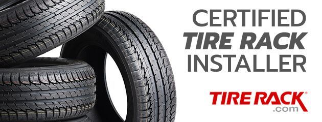 Tires stacked with text