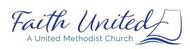 The logo for faith united is a united methodist church.