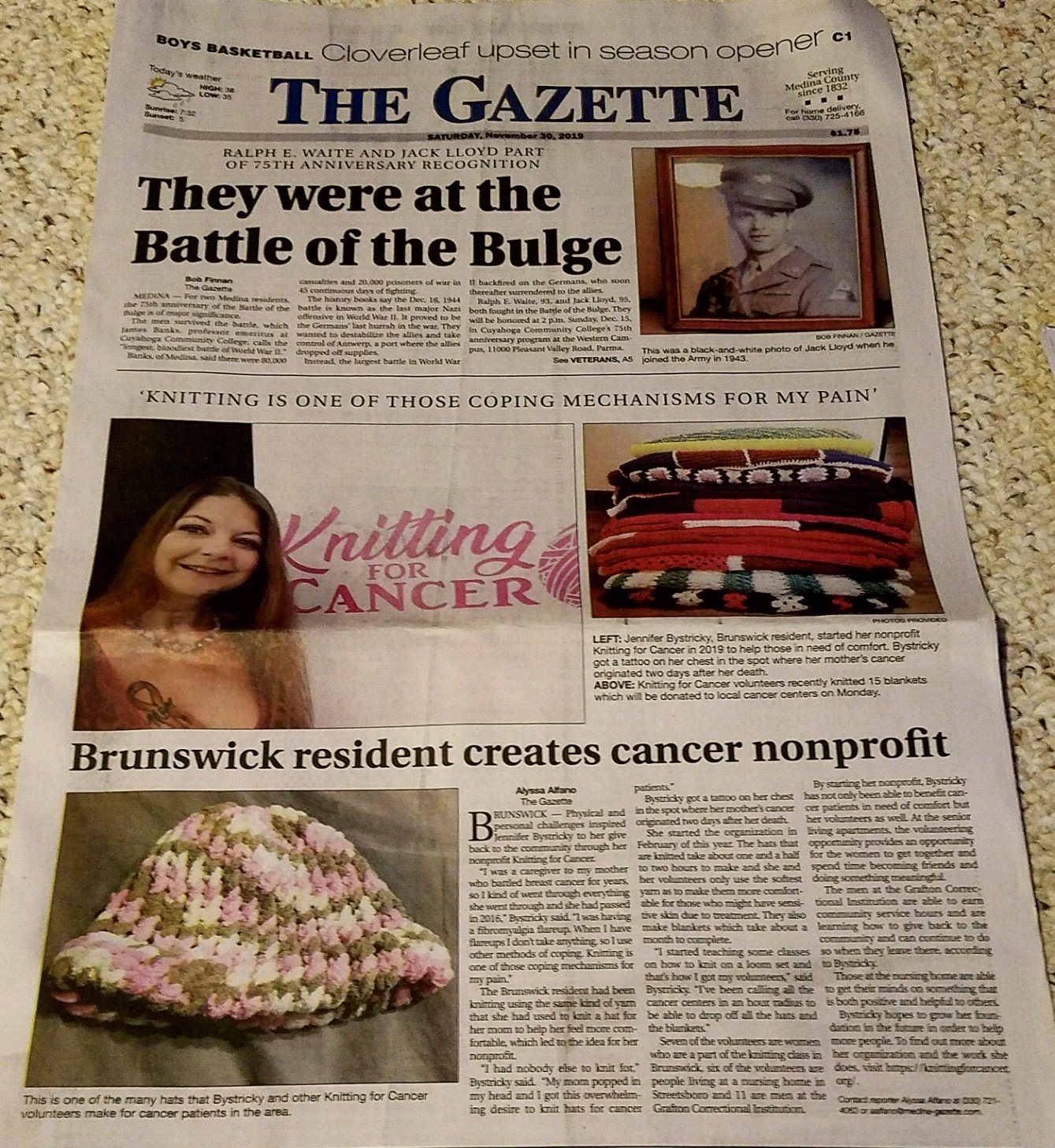 About Knitting For Cancer