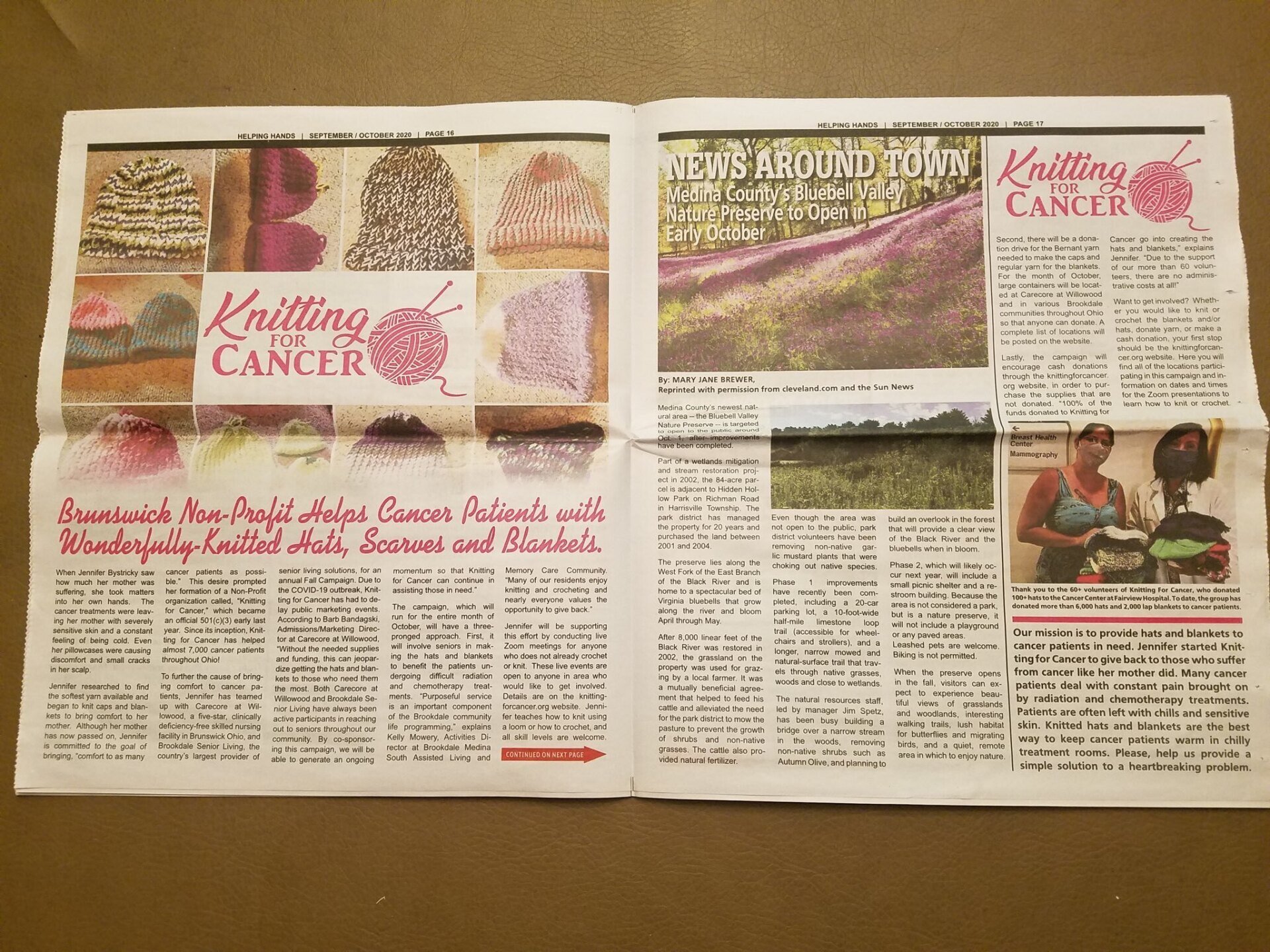 About Knitting For Cancer