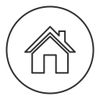 Home icon inside a circle.