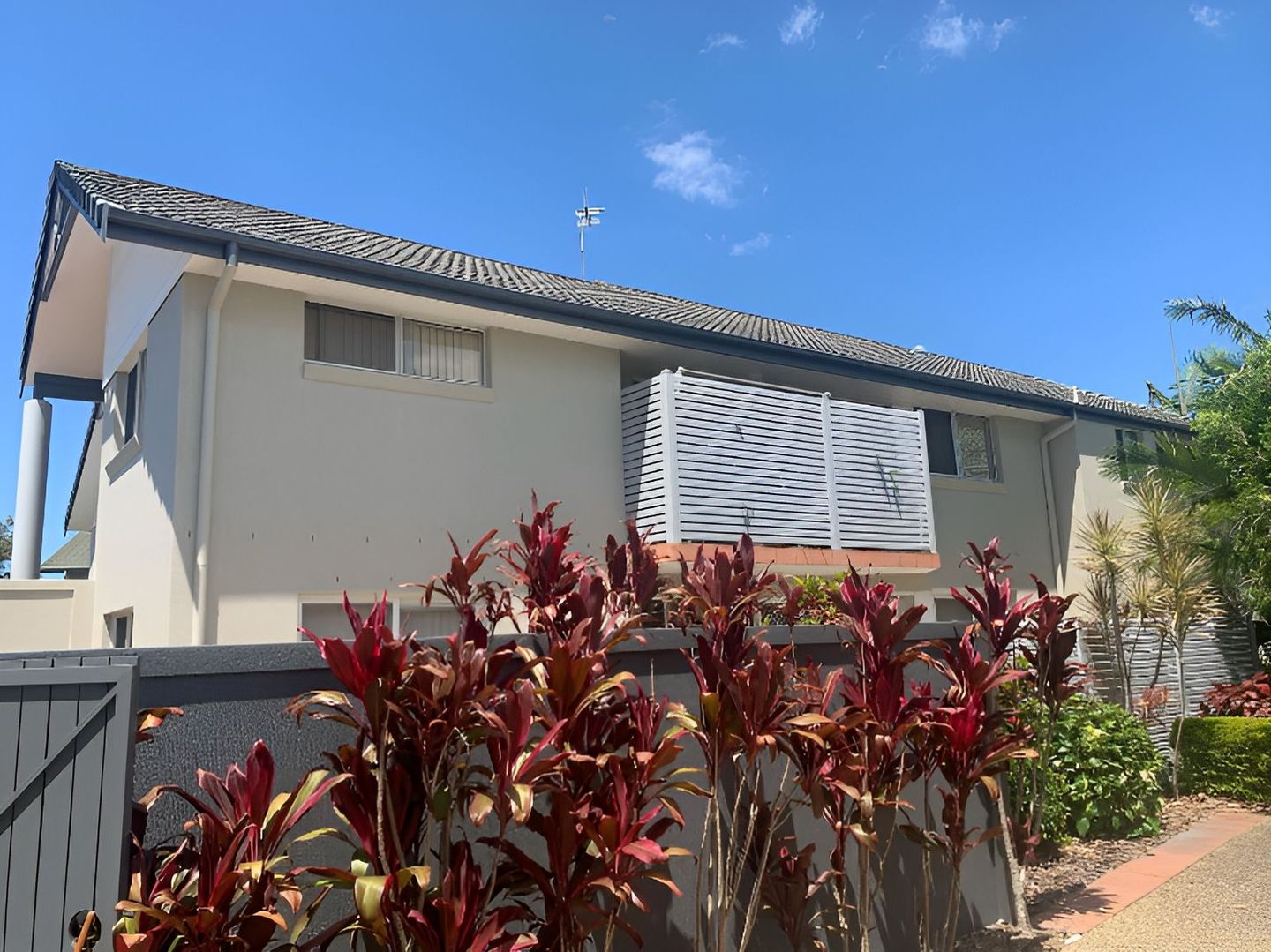 A house with a fence and plants in front of it.  — Holster Painting Contractors In Port Macquarie, NSW