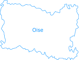 Un contour bleu d'oise est sur un fond blanc
