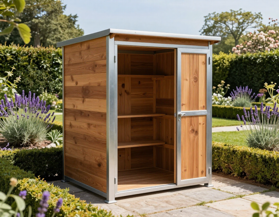 Abri de jardin bois et métal