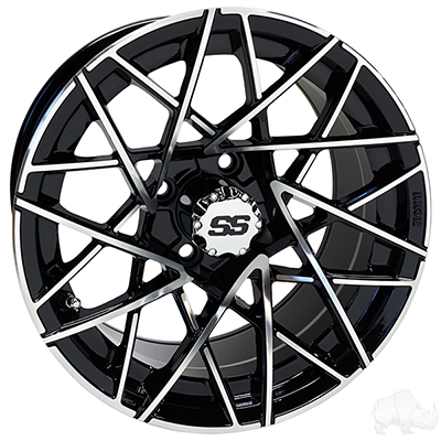 RX 394 Machined Gloss Black Wheels