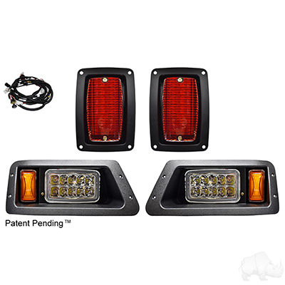 A picture of a set of lights for a golf cart.