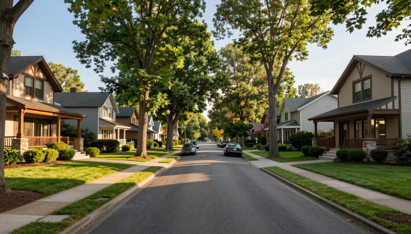 Suburban Middletown Street