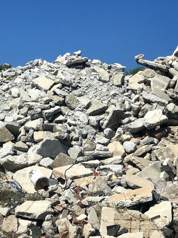 Clean Slab Concrete, soundside recycling and materials, Currituck and dare county