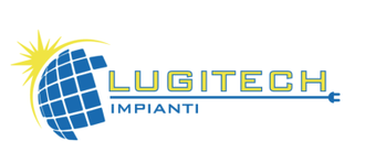 Logo: Globo con pannelli solari e sole, scritta