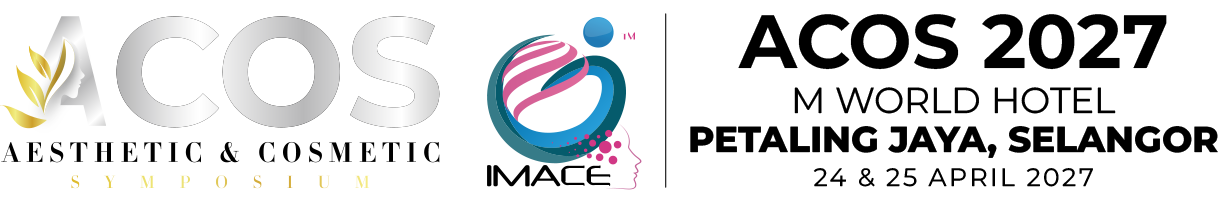 ACOS 2026 event logo: aesthetic and cosmetic event in Kuala Lumpur, Malaysia, October 31-November 1, 2026.