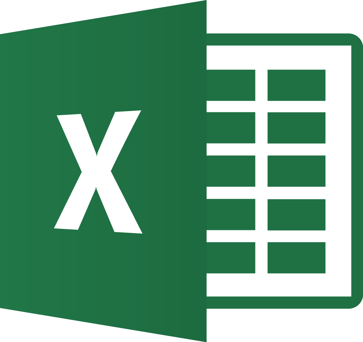 how to calculate otd in excel A green and white spreadsheet icon with the letter x on it.