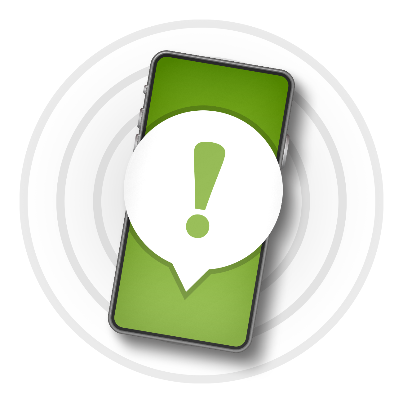 data logging for valuable cargo in Australia A cell phone with an exclamation point in a speech bubble.