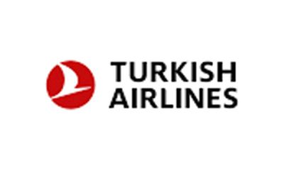 The turkish airlines logo is on a white background.
