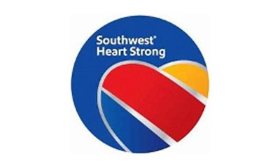 The southwest heart strong logo is a circle with a heart in the middle.