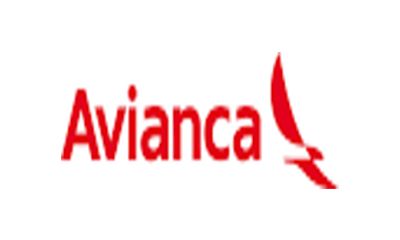 A red and white logo for avianca airlines