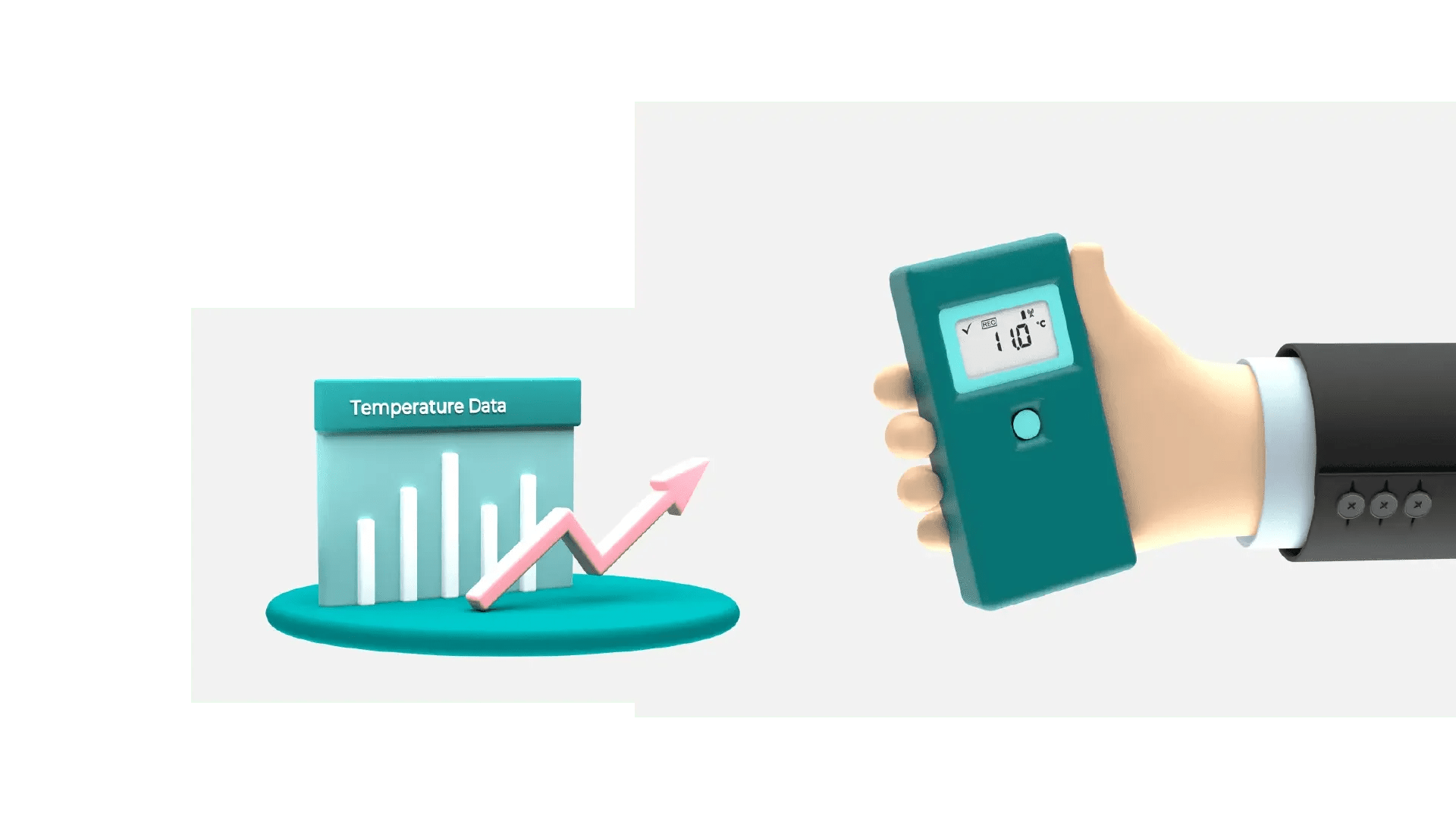 A hand is holding a smart phone next to a graph.